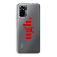 Ugh: Xiaomi Redmi Note 10 Pro Transparant Hoesje