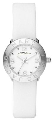 Horlogeband Marc by Marc Jacobs MBM8553 Leder Wit 15mm