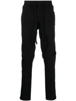 Greg Lauren pantalon en polaire à lien de resserrage - Noir