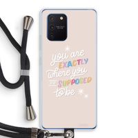 Right Place: Samsung Galaxy Note 10 Lite Transparant Hoesje met koord