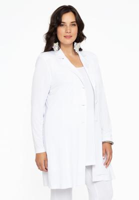 Yoek Blazer long | Wit | Maat 58/60