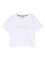 BOSS Kidswear t-shirt en coton à logo imprimé - Blanc