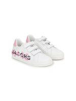 Marc Jacobs Kids baskets en cuir à logo imprimé - Blanc