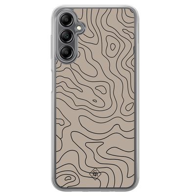 Samsung Galaxy A14 hybride hoesje - Abstract lines