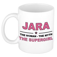 Jara The woman, The myth the supergirl cadeau koffie mok / thee beker 300 ml