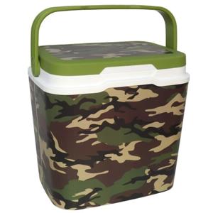 Beach Vibes Koelbox - 29 liter - kunststof - camouflage print - 39 x 27 x 37 cm