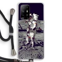 Spaceman: Oppo A95 5G Transparant Hoesje met koord