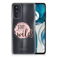 Motorola Moto G52/G82 Telefoonhoesje met Naam Boho Stay Wild - thumbnail