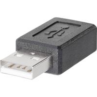 Adapter USB-A 2.0 stekker - Mini-USB B bus 1582502 TRU COMPONENTS 1 stuk(s) - thumbnail