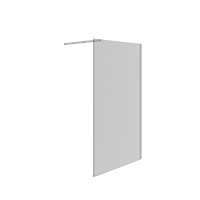 Balmani Modular inloopdouche 140 x 200 cm helder glas mat wit profiel