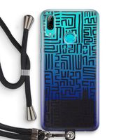 Moroccan Print: Huawei P Smart (2019) Transparant Hoesje met koord