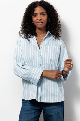 Erin stripe blouse - multi color - 13450