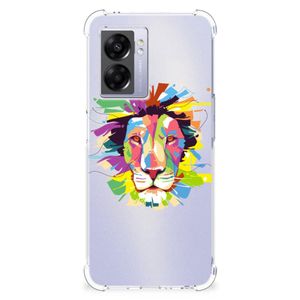 OPPO A77 5G | A57 5G Stevig Bumper Hoesje Lion Color