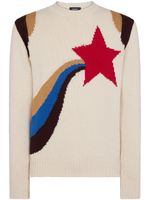 DSQUARED2 pull en coton à logo intarsia - Tons neutres