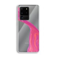 Paarse stroom: Samsung Galaxy S20 Ultra Transparant Hoesje