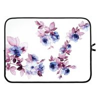 Waterverf bloemen: Laptop sleeve 15 inch