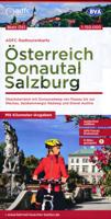 Fietskaart OS1 ADFC Radtourenkarte Donautal - Salzburg Österreich | BVA BikeMedia - thumbnail