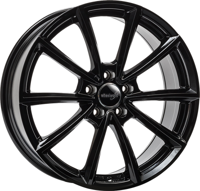 WHEELWORLD WH28 Zwart glanzend WHEELWORLD WH28 Zwart glanzend