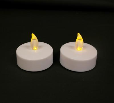 B.o.t. 2st theelicht jumbo 6x4.5cm led 2xaaa / on/6-18u timer/off / blister - Annas collection