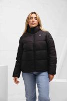 Guess Claudia Light Puffer Jas Dames Zwart - Maat XL - Kleur: Zwart | Soccerfanshop