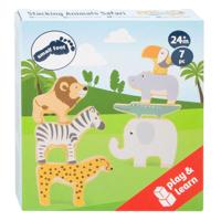 Small Foot - houten safaridieren balansspel, 7dlg.