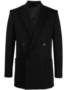 Balmain blazer en laine à boutonnière croisée - Noir