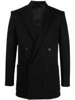 Balmain blazer en laine à boutonnière croisée - Noir - thumbnail