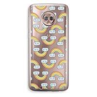 Regenboog: Motorola Moto G6 Transparant Hoesje