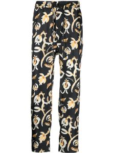 Nanushka pantalon Jain à fleurs - Noir