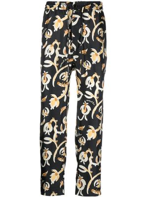 Nanushka pantalon Jain à fleurs - Noir