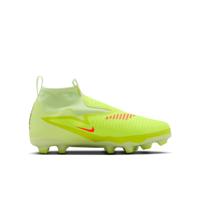 Nike Phantom 6 High Academy Veterloze Gras / Kunstgras Voetbalschoenen (MG) Kids Geel Oranje Zwart