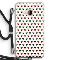 Hartjes: HTC U Play Transparant Hoesje met koord