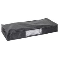 5Five Dekbed/kussens opberghoes - antraciet grijs - met vacuumzak - 100 x 45 x 15 cm