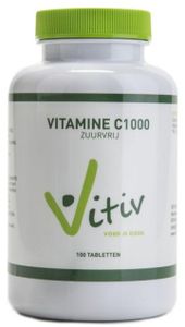 Vitiv Vitamine C1000 Zuurvrij Tabletten