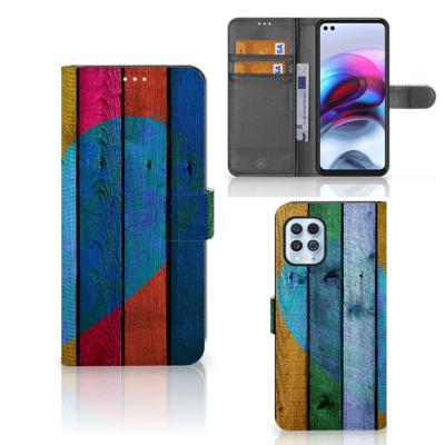Motorola Moto G100 | Book Style Case | Wood Heart - Cadeau voor je Vriend