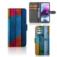 Motorola Moto G100 | Book Style Case | Wood Heart - Cadeau voor je Vriend