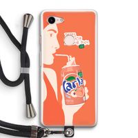 Peach please!: Pixel 3 Transparant Hoesje met koord