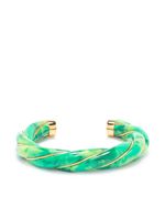 Aurelie Bidermann bracelet torsadé à effet tie dye - Vert - thumbnail