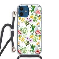 Gele kuif: iPhone 12 Transparant Hoesje met koord