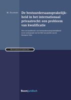 De bestuurdersaansprakelijkheid in het internationaal privaatrecht: een probleem van kwalificatie - M. Zilinsky - ebook