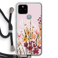 Painted wildflowers: Pixel 5 Transparant Hoesje met koord