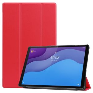 3-Vouw sleepcover hoes - Lenovo Tab M10 HD Gen 2 (2e generatie) - Rood