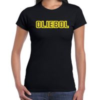 Fout kersttrui t-shirt voor dames - oliebol - geel - oliebollen - kerst/nieuwjaar