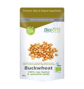 Buckwheat raw hulled & sprouted seeds bio