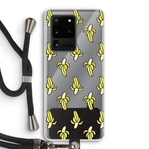 Bananas: Samsung Galaxy S20 Ultra Transparant Hoesje met koord