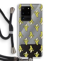 Bananas: Samsung Galaxy S20 Ultra Transparant Hoesje met koord