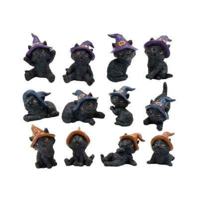 Witches Black Cat Miniatuur Beeldjes