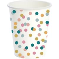 Duni papieren bekers dream dots 24 cl 10 stuks Duni papieren bekers dream dots 24 cl 10 stuks