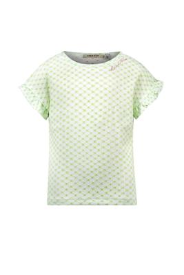 Like Flo Zomer shirt meisjes Mint groen - ruffel mouw - Emile