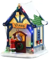 Lemax vixen&apos;s den, verlicht kerstdorp tafereel Santa&apos;s Wonderland 2025